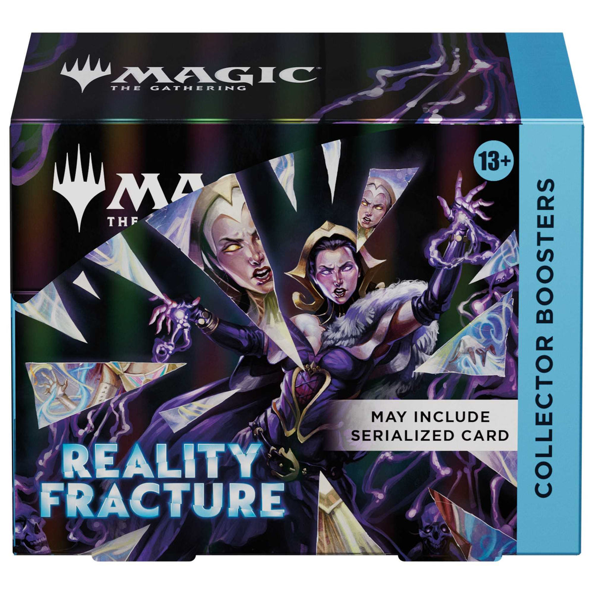 Sealed Reality Fracture Collector Booster display box holding twelve Magic: The Gathering packs
