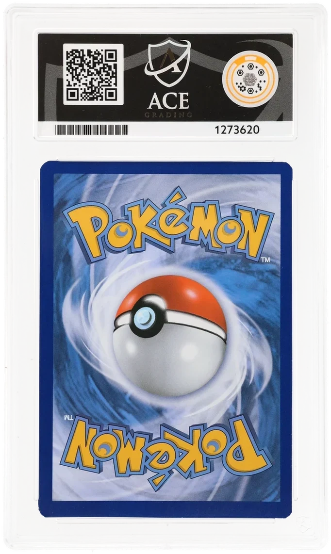 Charizard 11/108, ACE 8 NM-MT graded slab, reverse showing cert 1273620