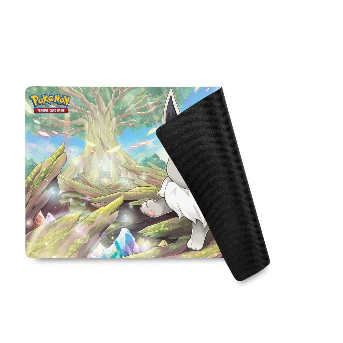 Close-up of the Radiant Eevee artwork on the Pokémon GO Premium Collection box