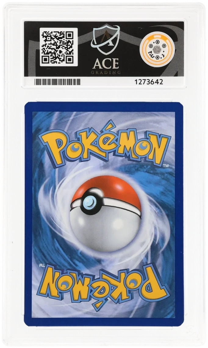 M Gardevoir EX 112/114, ACE 8 NM-MT graded slab, reverse showing cert 1273642