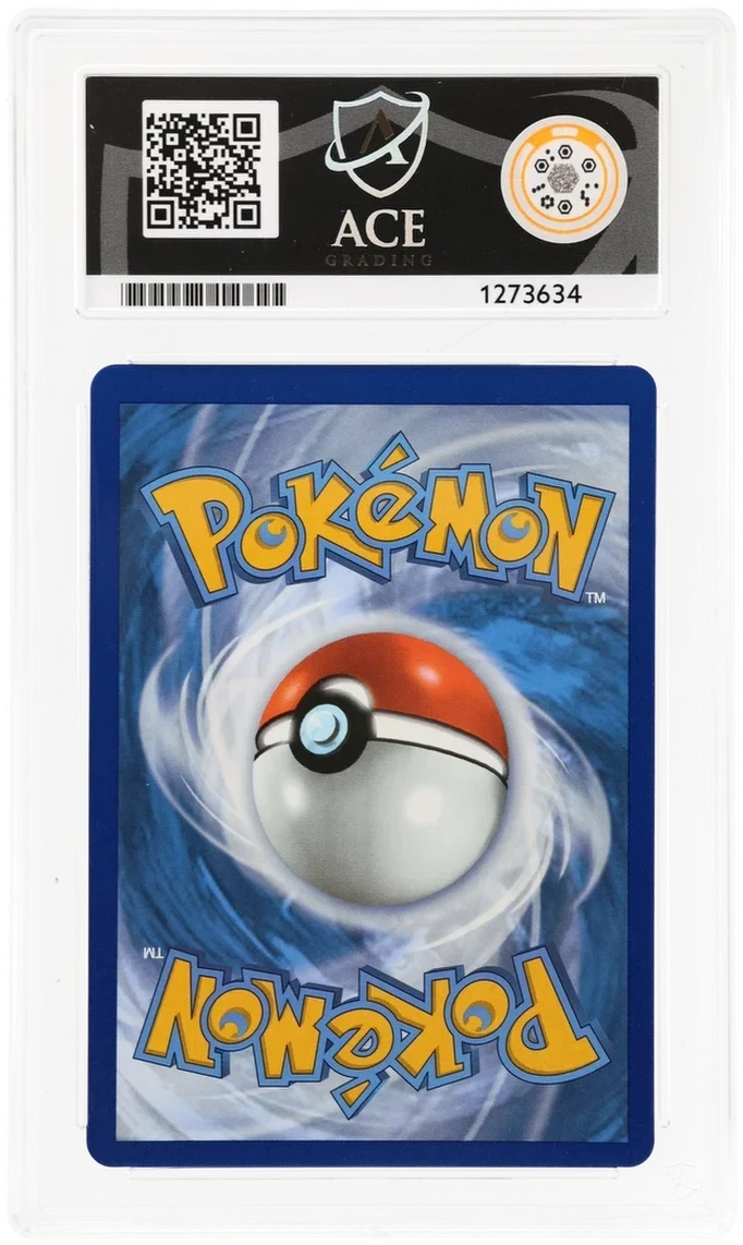 Rayquaza VMAX TG29/TG30, ACE 9 MINT graded slab, reverse showing cert 1273634