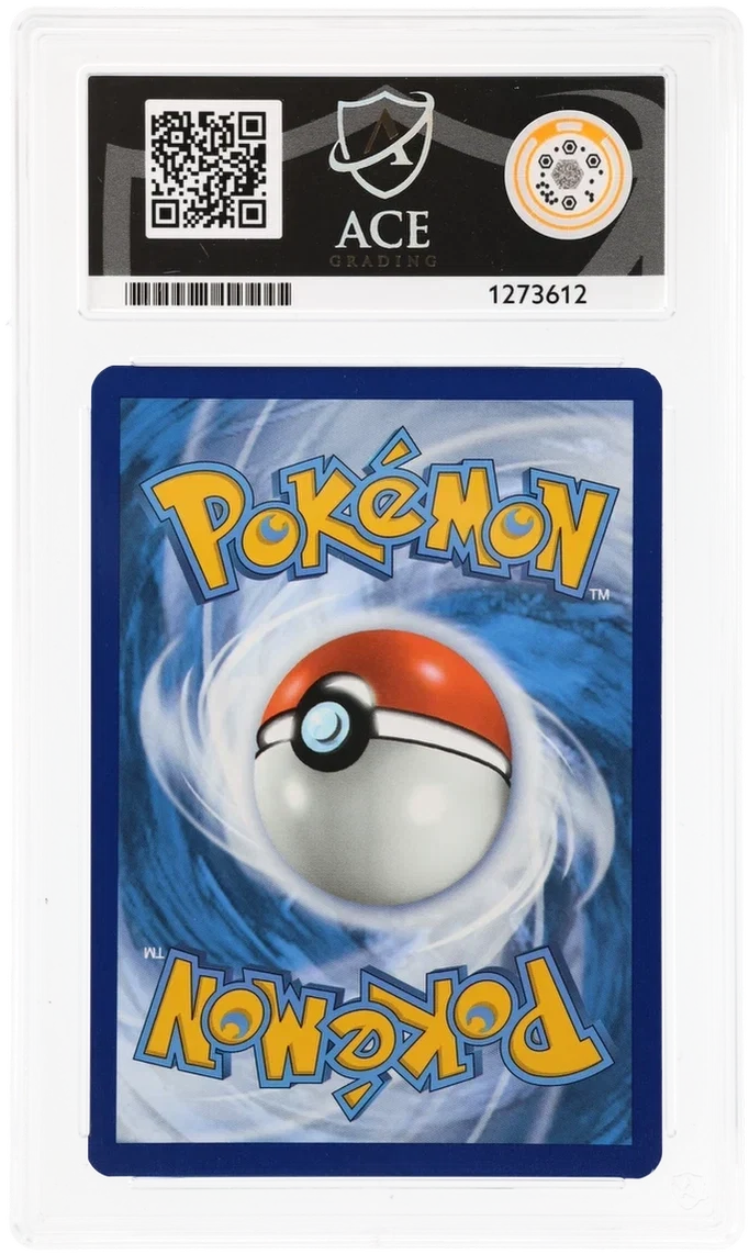 Squirtle 007/165, ACE 9 MINT graded slab, reverse showing cert 1273612