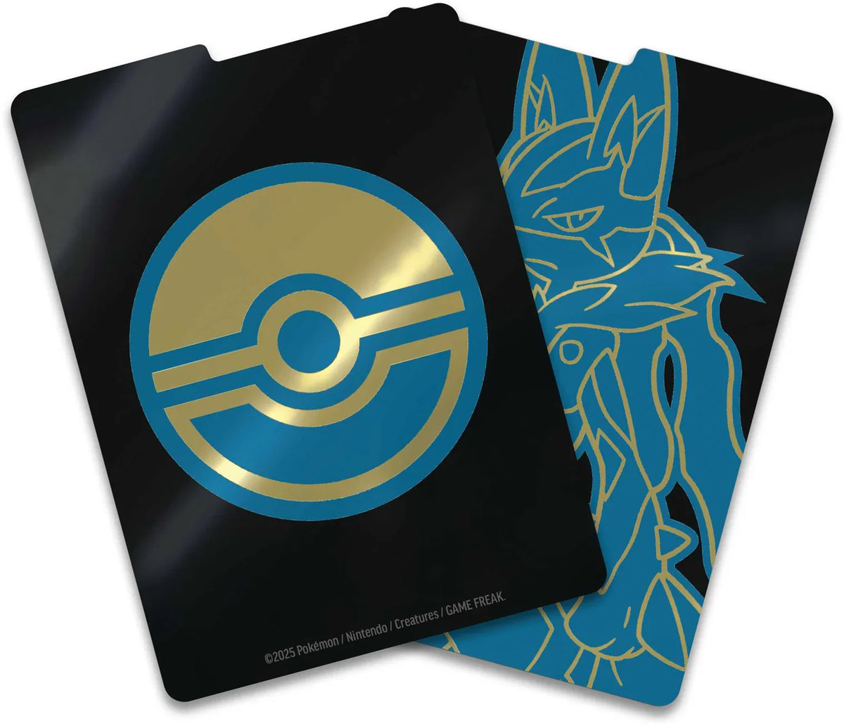 Pokémon TCG Mega Evolution Lucario Elite Trainer Box packaging shown from above