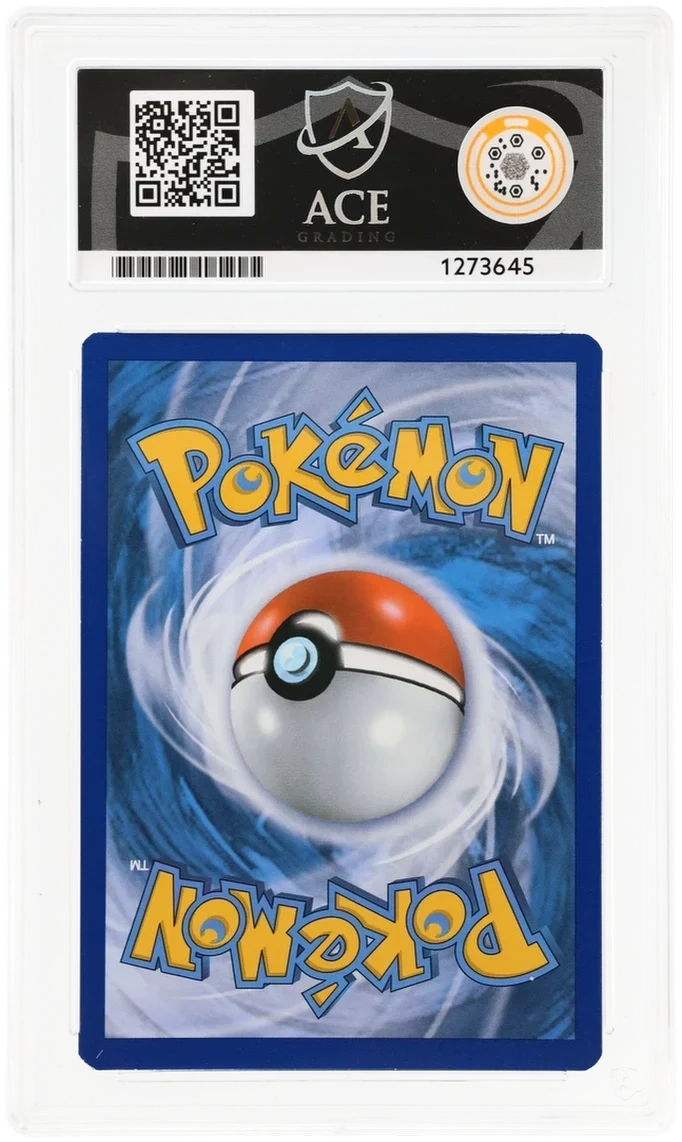 Volcanion EX 115/114, ACE 8 NM-MT graded slab, reverse showing cert 1273645