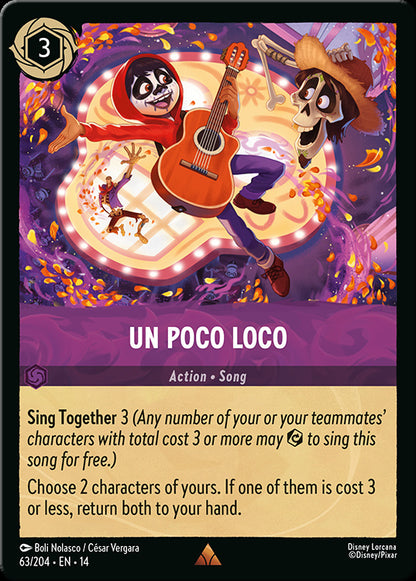 Example Hyperia City card: Un Poco Loco song