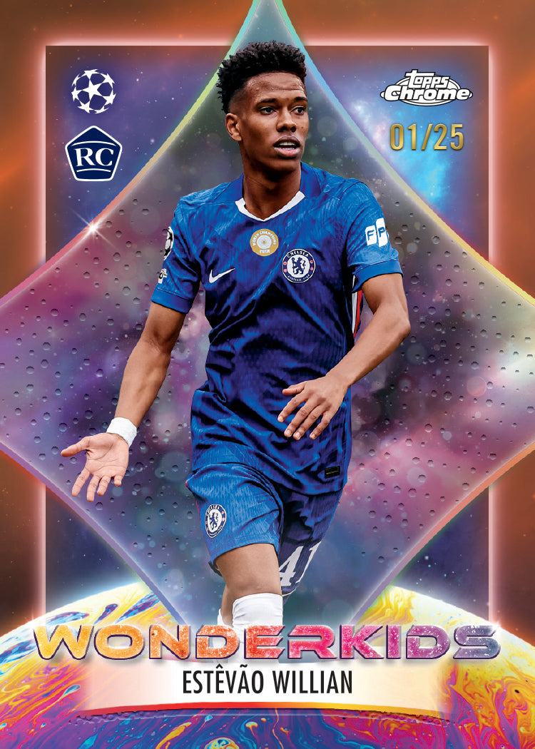 Topps Chrome UEFA Club Competitions 2025/26 parallel card example