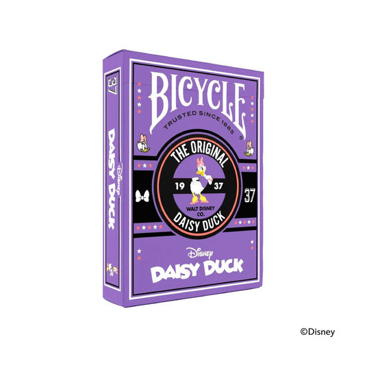 Bicycle Disney Classic Daisy Duck playing cards deck, front of the tuck box