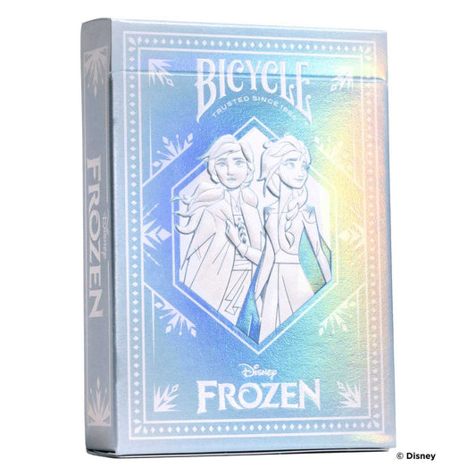 Bicycle Disney Frozen playing cards deck featuring Elsa, Anna and friends on the tuck box