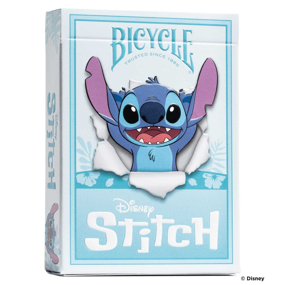 Bicycle Disney Stitch playing cards deck with Stitch artwork across the full deck