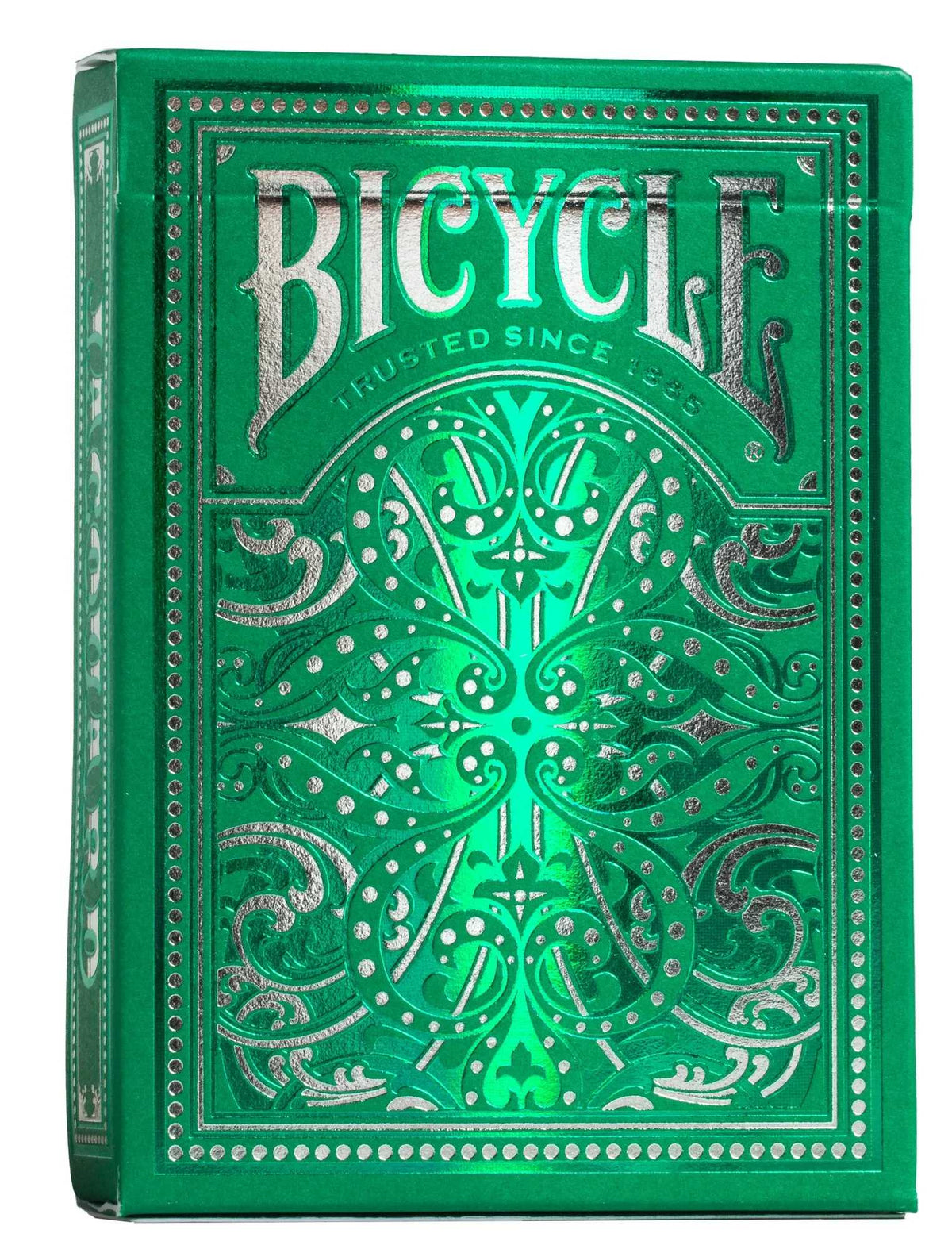 Bicycle Jacquard playing cards with woven textile inspired artwork shown front-on