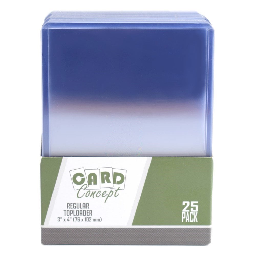 Card Concept toploaders, a 25-count pack of rigid hard sleeves for standard trading cards