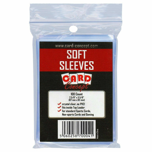 Card Concept standard soft card penny sleeves in their retail packaging