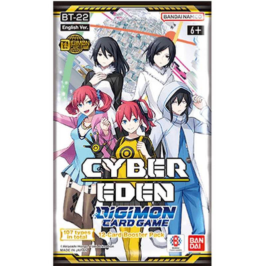 Digimon Card Game Cyber Eden booster set, sealed display box front