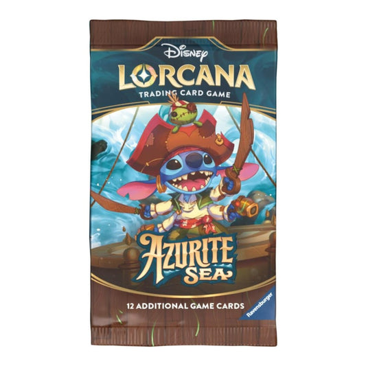 Disney Lorcana Azurite Sea Set 6 single sealed booster pack