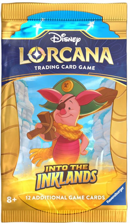 Disney Lorcana Into the Inklands Set 3 single sealed booster pack