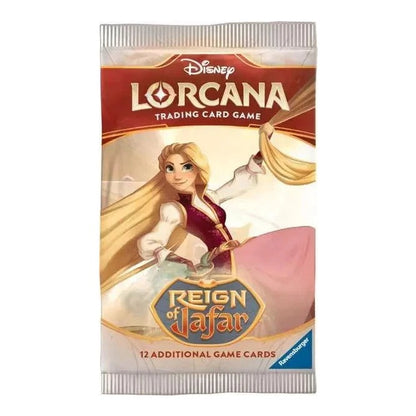 Disney Lorcana Reign of Jafar Booster Box angled view