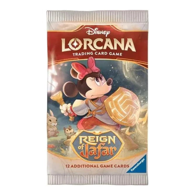 Disney Lorcana Reign of Jafar Booster Box contents, 24 sealed booster packs