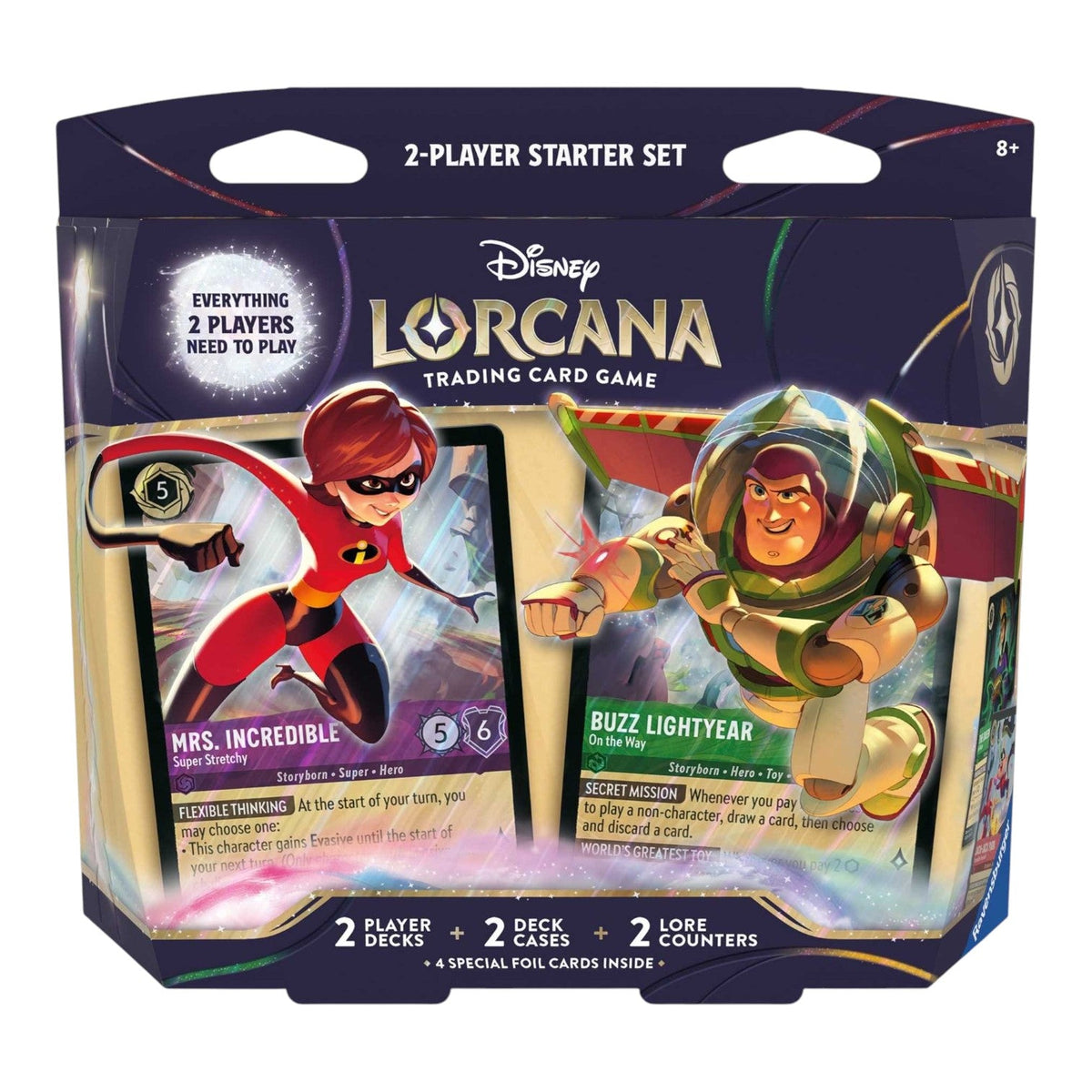 Disney Lorcana Wilds Unknown 2 Player Starter Deck sealed box with two ready-to-play 60-card decks