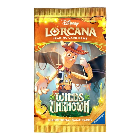 Disney Lorcana Wilds Unknown Set 12 single sealed booster pack