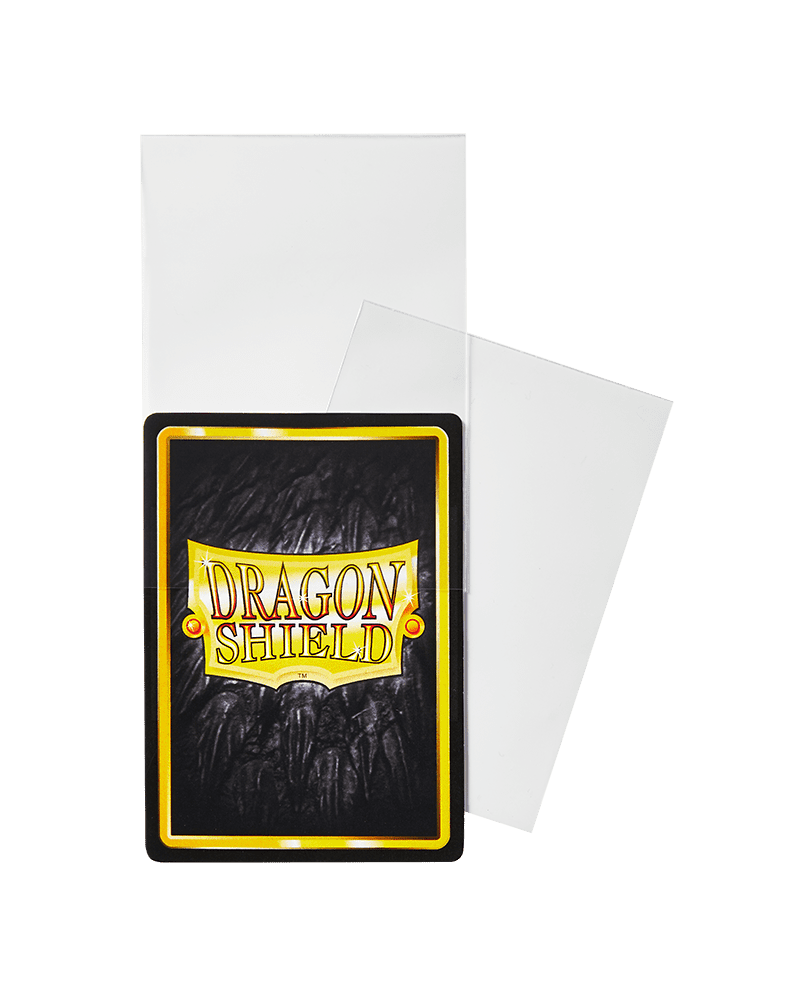 Dragon Shield Perfect Fit clear inner sleeve pack shown from an alternate view