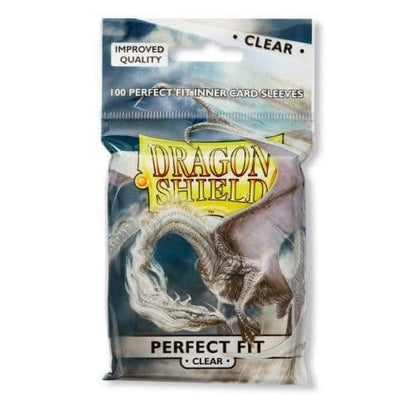 Dragon Shield Perfect Fit toploading sleeves in clear, standard size pack of 100