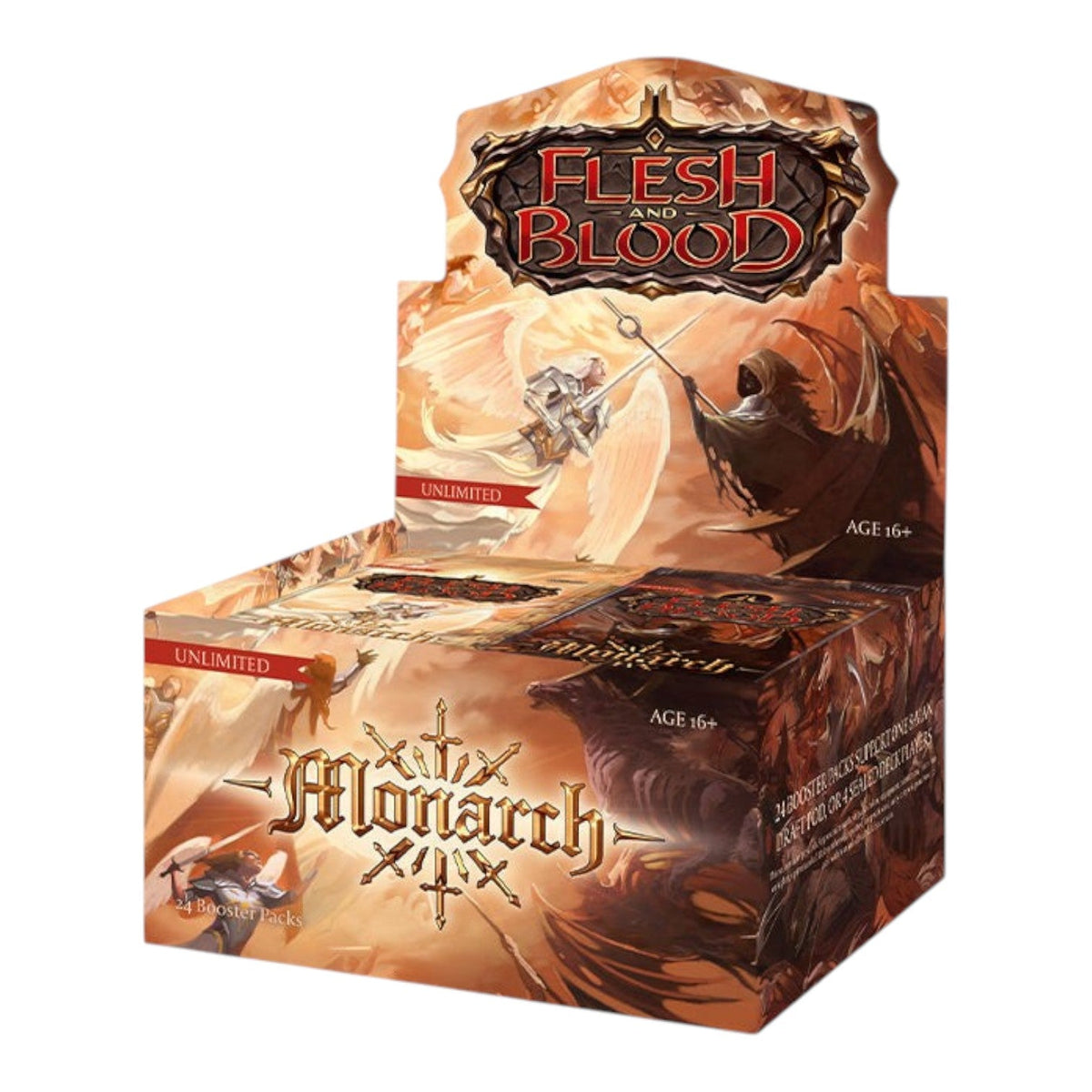 Flesh and Blood Monarch Unlimited booster box, sealed display for the Light versus Shadow set