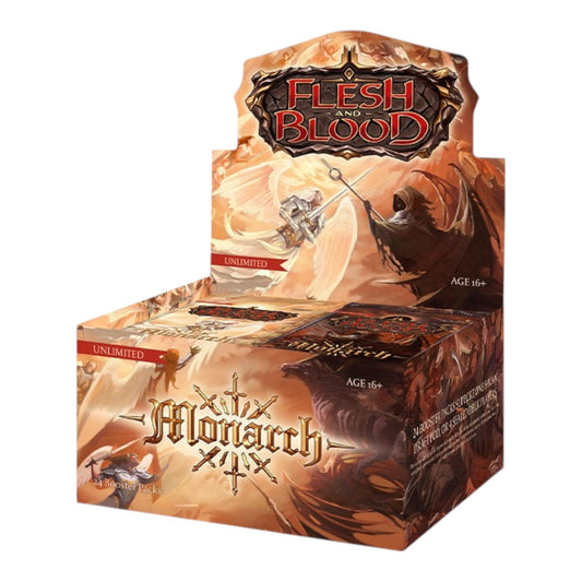 Flesh and Blood Monarch Unlimited booster box, sealed display for the Light versus Shadow set