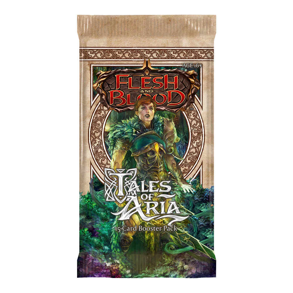 Flesh and Blood Tales of Aria 1st Edition booster pack with Briar hero artwork