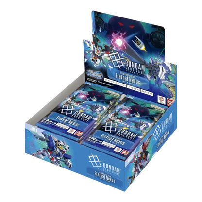 Gundam Card Game Eternal Nexus EB01 extra booster display box with SD Gundam cover artwork