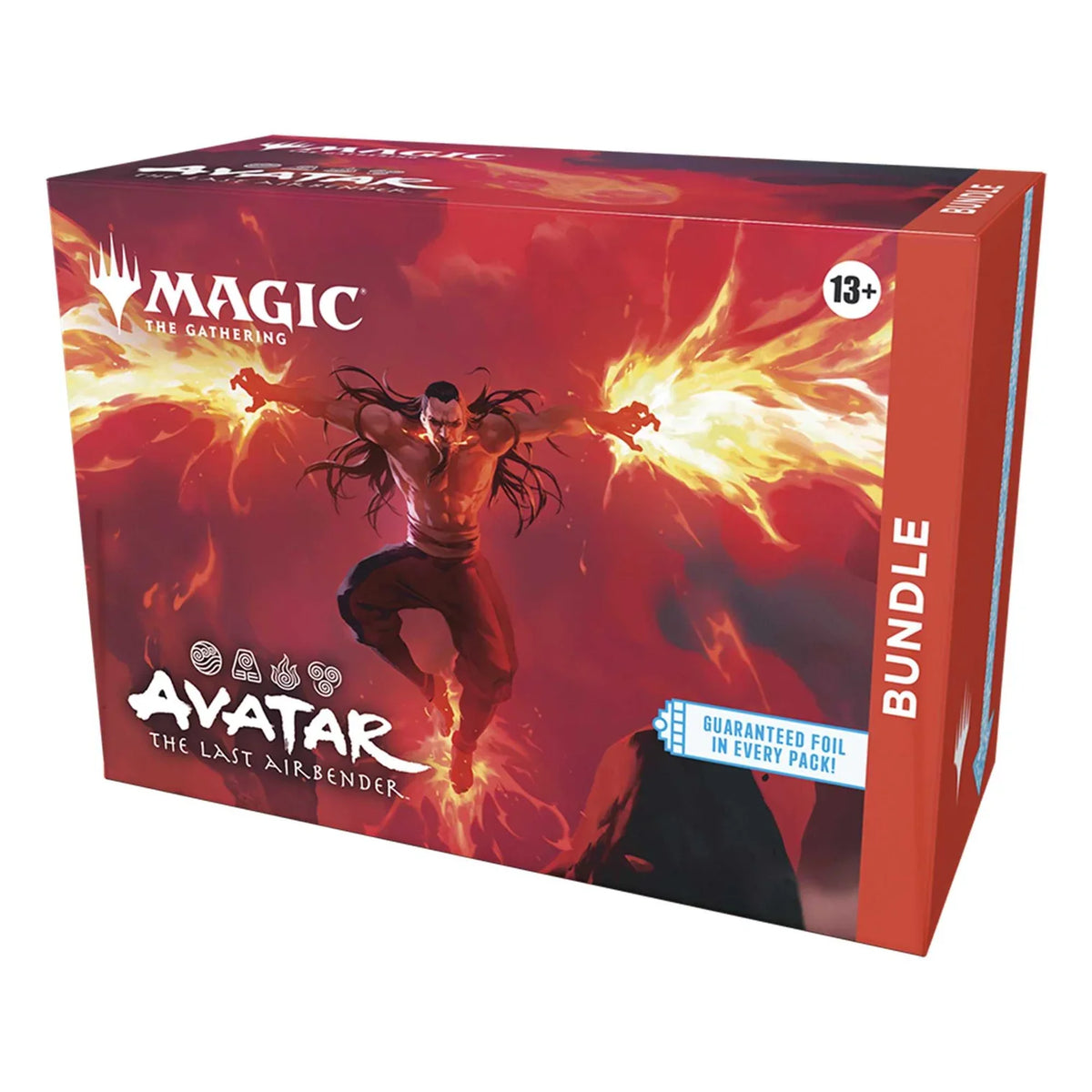 Contents of the Magic: The Gathering Avatar: The Last Airbender Bundle laid out for display
