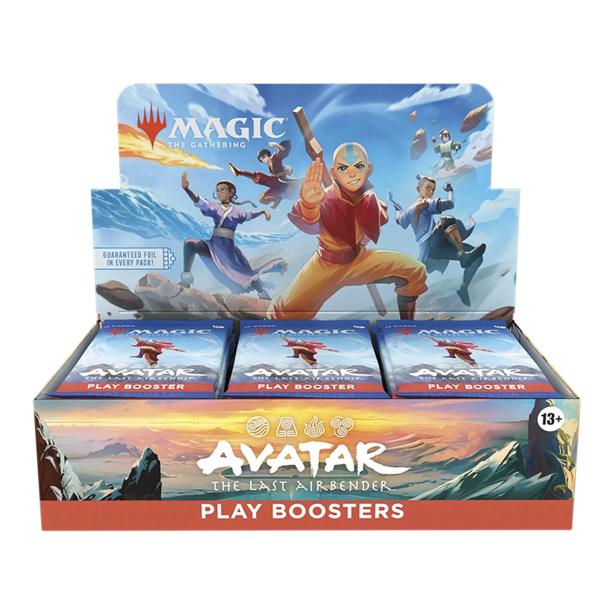 Magic: The Gathering Avatar: The Last Airbender play booster packaging shown from another angle