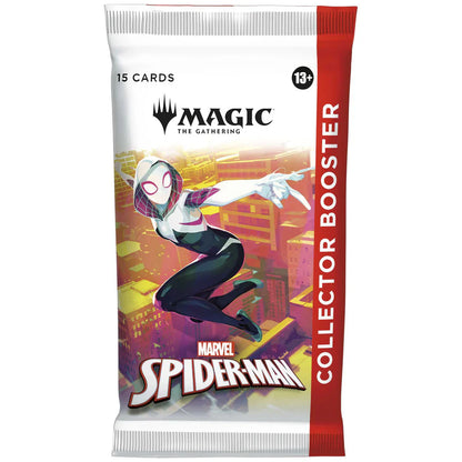 Magic: The Gathering Marvel's Spider-Man Collector Booster Box shown at an angle