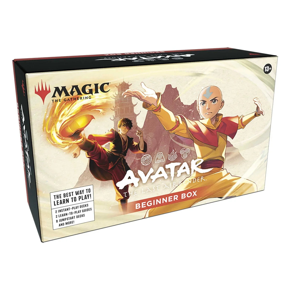 Rear of the Magic: The Gathering Avatar The Last Airbender Beginner Box showing product details