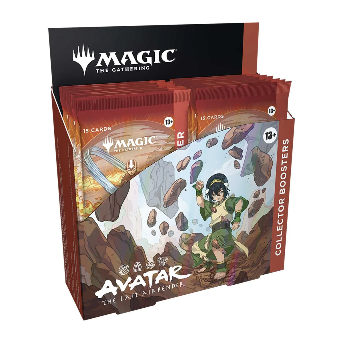 Packaging detail from the Magic: The Gathering Avatar: The Last Airbender Collector Booster Box