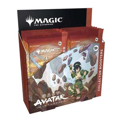 Packaging detail from the Magic: The Gathering Avatar: The Last Airbender Collector Booster Box