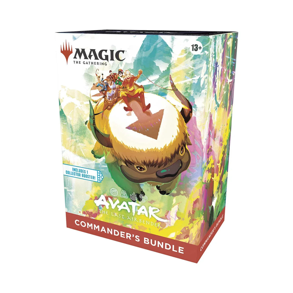 Magic: The Gathering Avatar: The Last Airbender Commander's Bundle contents laid out