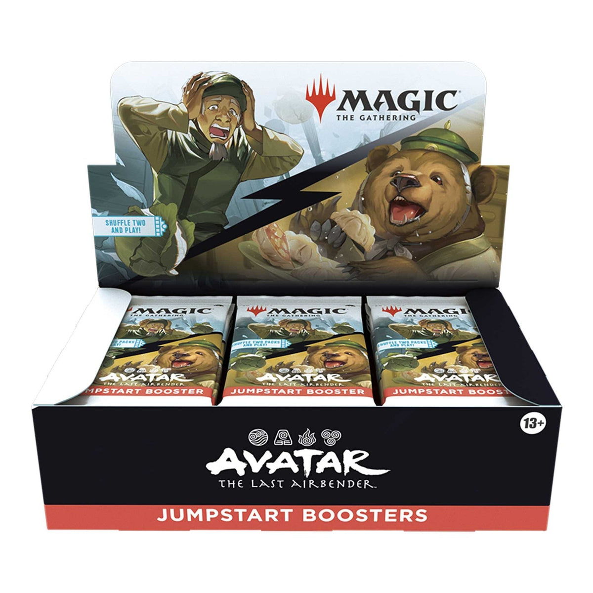 Magic: The Gathering Avatar: The Last Airbender Jumpstart Booster Box shown from an alternate angle