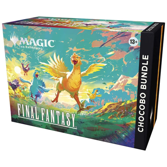 Magic: The Gathering Final Fantasy Chocobo bundle box with Chocobo artwork on the front