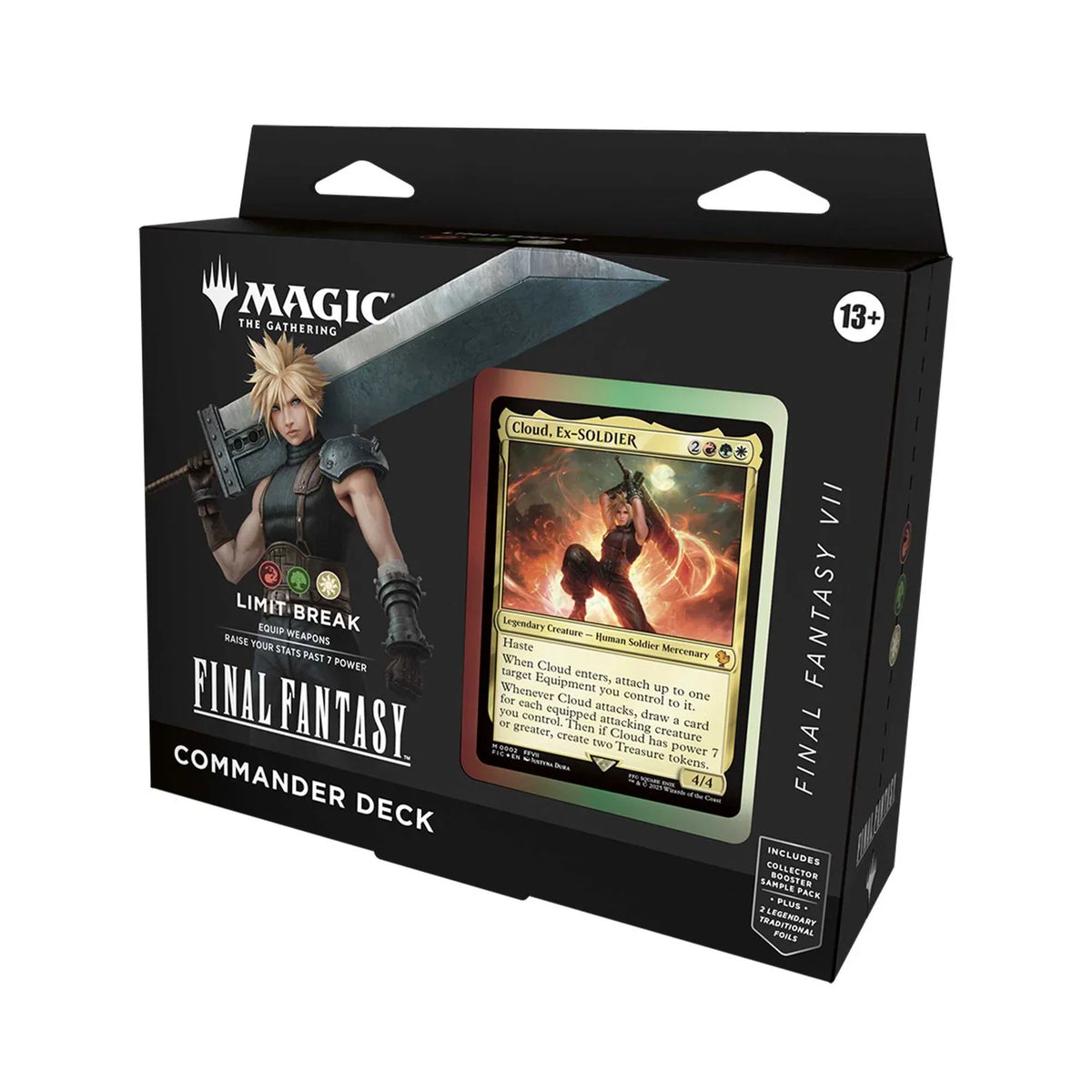 Magic: The Gathering Final Fantasy Commander Deck box artwork, closer view