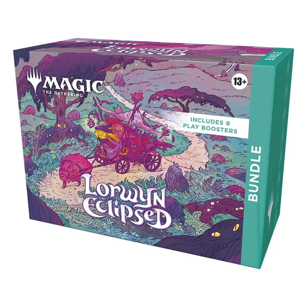 Front of the Magic: The Gathering Lorwyn Eclipsed bundle box showing the set logo and artwork