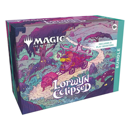 Magic: The Gathering Lorwyn Eclipsed bundle box showing the set's cover artwork