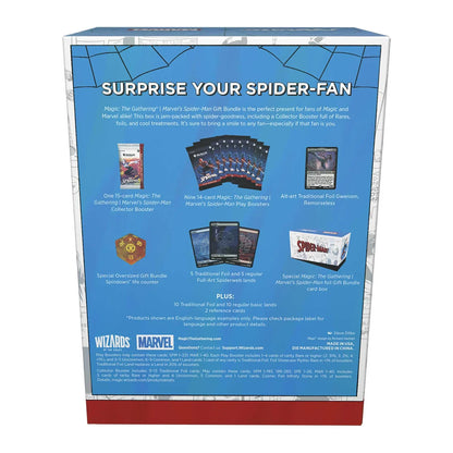 Magic: The Gathering Marvel's Spider-Man bundle with 30 basic land cards, 15 foil and 15 non-foil