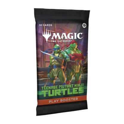 Magic: The Gathering Teenage Mutant Ninja Turtles play booster pack with Leonardo and Raphael artwork