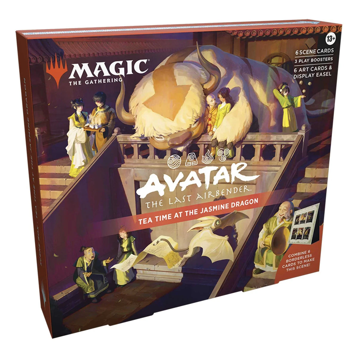 Magic: The Gathering Avatar: The Last Airbender Scene Box, a sealed MTG set, pictured from an alternate angle