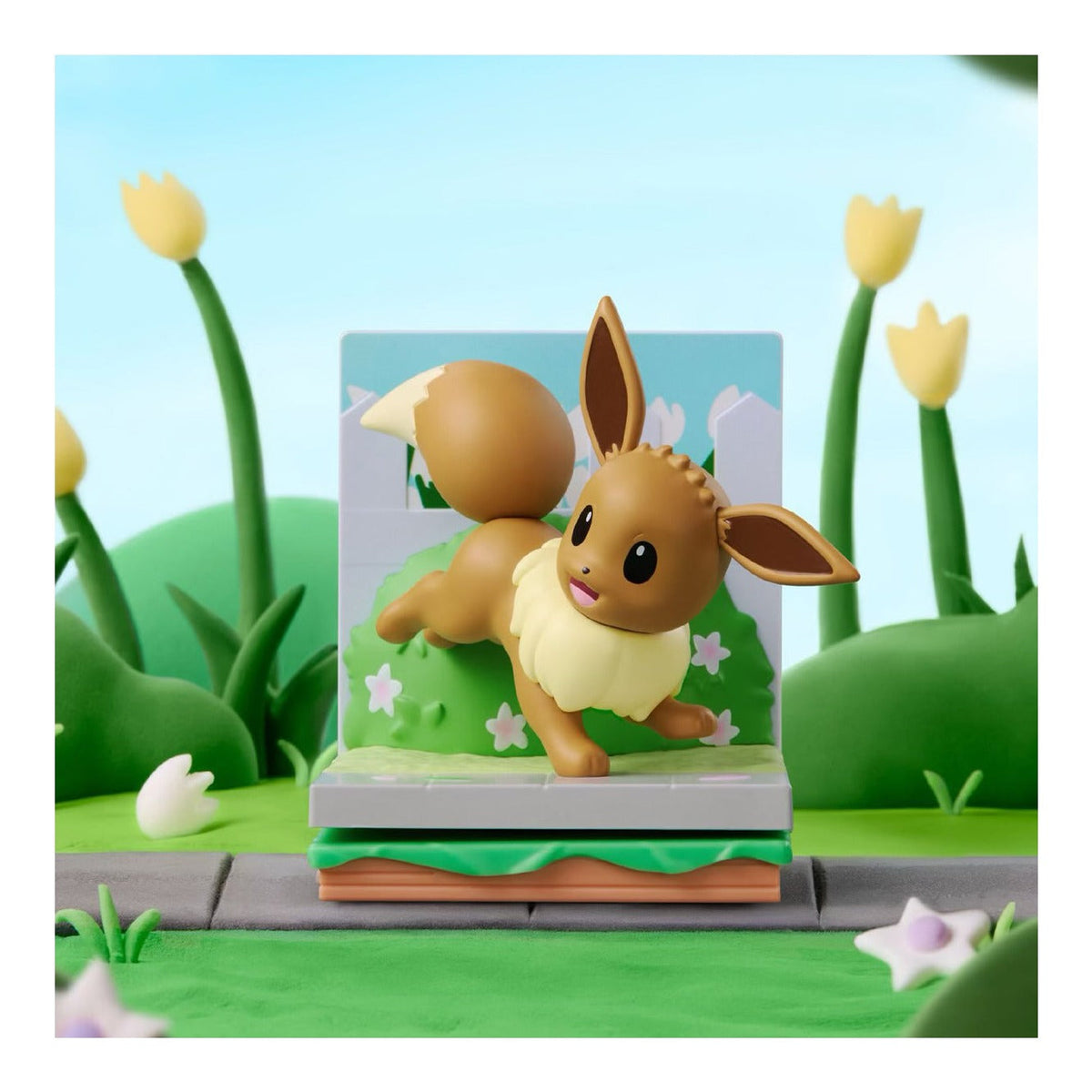 Eevee, one of nine figures in the Choose Your Partner case