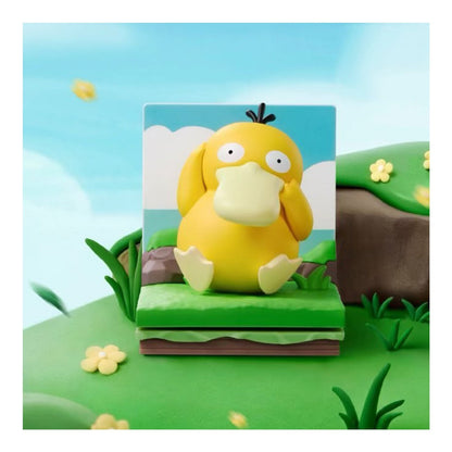 Psyduck figure on its grassy scene, Choose Your Partner series