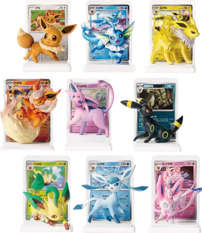 Dream Painting Eeveelution figure on display, Simplified Chinese Pokémon collectible from Neo Cards & Collectables