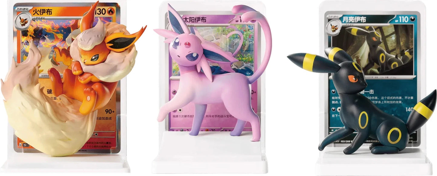Sculpt detail from the Dream Painting Eeveelution figure series, Simplified Chinese Pokémon blind box