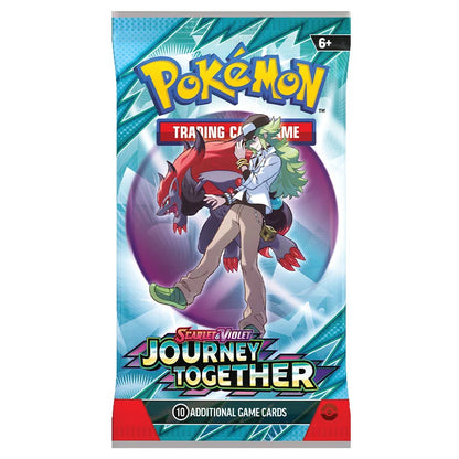 Sealed Pokémon TCG Journey Together booster pack showing N and Zoroark on the front