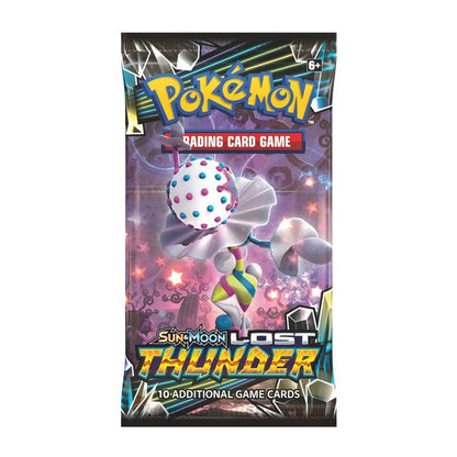 Lost Thunder booster pack with the Blacephalon wrapper